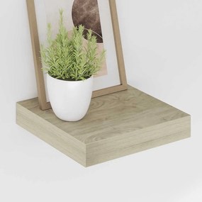 vidaXL Ράφι Τοίχου Χρώμα Δρυός 23x23,5x3,8 εκ. MDF
