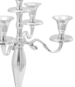vidaXL Κηροπήγιο Ασήμι 29x29x40 εκ Αλουμίνιο