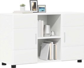 vidaXL Πλαϊνό γραφείο Λευκό 88,5 x 30,5 x 55,5 εκ Επεξεργασμένο ξύλο