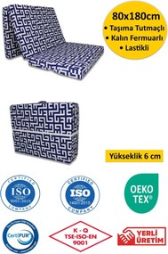 Stewehome Πτυσσόμενο στρώμα αφρού για μονό κρεβάτι 180x80x6 cm