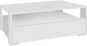 Τραπεζάκι σαλονιού Balina Megapap χρώμα λευκό 110x60x40εκ.