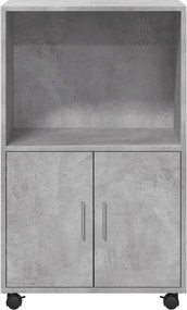 vidaXL Ντουλάπι Τροχήλατο Γκρι Σκυρ. 55x40x91 εκ. από Επεξ. Ξύλο