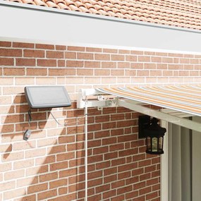 vidaXL Αναδιπλούμενη τέντα Πολύχρωμο 450 x 300 εκ Ύφασμα και αλουμίνιο