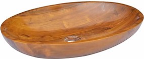vidaXL Νιπτήρας 60 x 40 x 10 εκ. από Μασίφ Ξύλο Teak