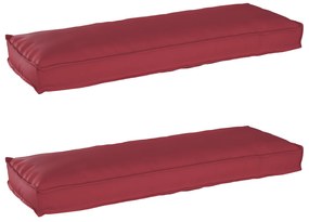 vidaXL Σετ Μαξιλαριών Πάγου 2 pcs Μπορντό 120 x 40 x 8 εκ