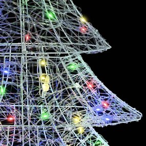 vidaXL Χριστουγεννιάτικο Δέντρο με 160 LED Πολύχρωμο 150 cm Ακρυλικό