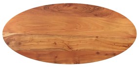 vidaXL Επιφάνεια Τραπεζιού Οβάλ 110x50x3,8 εκ. Μασίφ Ξύλο Ακακίας