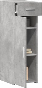 vidaXL Ντουλάπι Γκρι Σκυροδέματος 30x42,5x93 εκ. Επεξεργασμένο Ξύλο