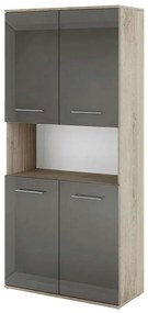 Βιβλιοθήκη με πόρτες 80x36x175.5, Modul 65, Genomax Genom1219921007