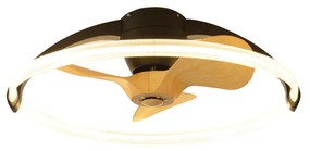 Ανεμιστήρας Οροφής Control Ø75cm 80w DC 3CCT LED Fan Light in Black Color Inlight Nettilling 101000520