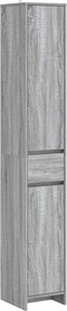 vidaXL Ντουλάπι Μπάνιου Γκρι Sonoma 30 x 33 x 190 εκ.