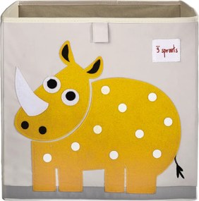 3Sprouts Τετράγωνο καλάθι για τα παιχνίδια, Rhino