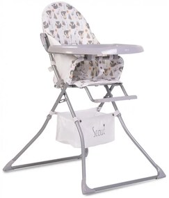Καρεκλάκι Φαγητού Αναδιπλούμενο (6+ Μηνών/ Έως 15kg) Moni Scaut Grey