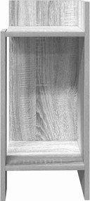 vidaXL Τραπεζάκια 2 τεμ. με ράφι Γκρι Sonoma 25,5x27x60 εκ.