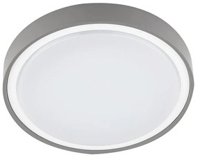 Adeleq Led Πλαφονιέρα Pc Στρογγυλή Φ360mm 28W 4000K Ip65 Γκρι 21-02816