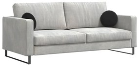 vidaXL Μαξιλάρια καθισμάτων 2 pcs Μαύρο Ø 40 x 13 εκ. Βελούδο