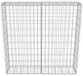 vidaXL Συρματοκιβώτιο Τοίχος 100x20x100 εκ. Γαλβαν.Χάλυβας + Καλύμματα