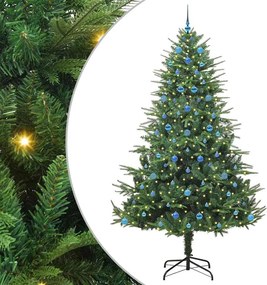 vidaXL Τεχνητό Χριστουγεννιάτικο Δέντρο 300 LED Θερμό λευκό PVC και PE