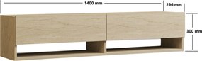 Σύνθεση Τηλεόρασης Τραβερτίνη BARIMA 141x30x31