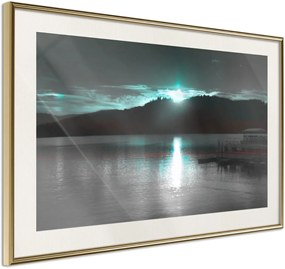 Αφίσα - Aurora at the Horizon  - 45x30 - Χρυσό - Με πασπαρτού