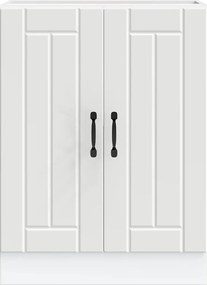 vidaXL Ντουλάπι βάσης νεροχύτη "Lucca" Λευκό κατασκευασμένο ξύλο