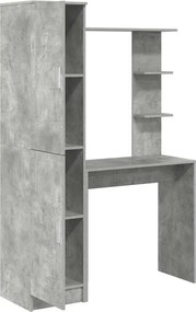 vidaXL Γραφείο 2 pcs Σκυρόδεμα Γκρι