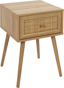 Κομοδίνο Home Deco Factory - 39x39x55.4cm - Καφέ