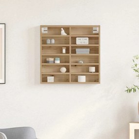 vidaXL Βιτρίνα Επιτοίχιο Artisan Oak 60 x 8,5 x 58 εκ