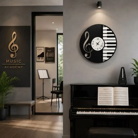 Ρολόι τοίχου 50εκ από χάλυβα, Disco Ring Arti e Mestieri