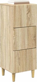 vidaXL Ντουλάπι με Συρτάρια Sonoma Δρυς 33 x 34,5 x 90 εκ