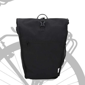 vidaXL Τσάντα Ποδηλάτου Μαύρο 34 x 16 x 59 εκ. Πολυεστέρας