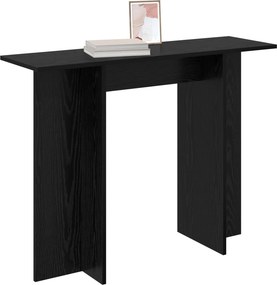 vidaXL Τραπέζι κονσόλας Μαύρη Δρυς 100 x 30 x 75 εκ Επεξεργασμένο Ξύλο