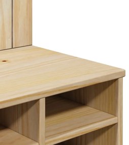 Έπιπλο χωλ OTTA 50x40x160 εκ. Μασίφ Ξύλο Πεύκου - Καφέ