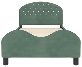 vidaXL Κρεβάτι Παιδικής Κρεβατοκάμαρας με Κεφαλάκι Θαλασσί 80 x 200 cm