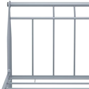 vidaXL Πλαίσιο Κρεβατιού Γκρι 180 x 200 εκ. Μεταλλικό