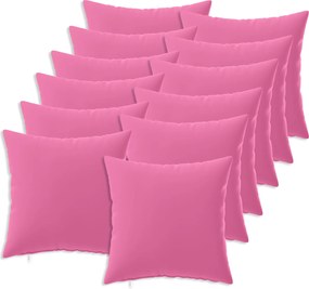 vidaXL Κάλυμμα Μαξιλαριού 12 pcs HEERLEN Ροζ 40 x 40 cm Πολυεστέρας