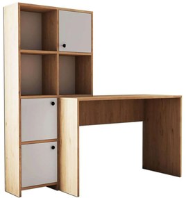 Γραφείο Silence 389MZA1813 156,8x51,5x146,8cm White-Oak