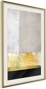 Αφίσα - Concrete Art - 20x30 - Χρυσό - Με πασπαρτού