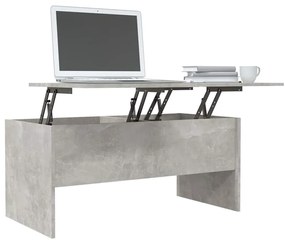 vidaXL Τραπεζάκι Σαλονιού Γκρι Σκυρ. 102x50,5x46,5 εκ. Επεξεργ. Ξύλο