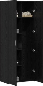vidaXL Highboard Μαύρη Οξυά 70 x 42,5 x 185 εκ
