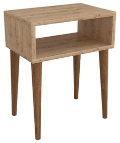 Κομοδίνο Hank pakoworld σε φυσική απόχρωση 45x30x60εκ 197-000307