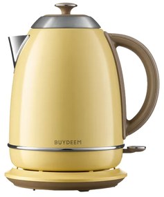 Ηλεκτρικός βραστήρας BUYDEEM K640, 2400W, 1.7 l, προστασία ξηρού βρασμού, χωρίς BPA, LED, κίτρινο
