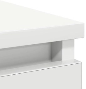 Συρταριέρα με Συρτάρια Λευκή 71x35x84 εκ. από Επεξ. Ξύλο - Λευκό