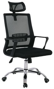 BF2030 Πολυθρόνα Γραφείου Διευθυντή Mesh Μαύρο 58x67x110/118cm ΕΟ531