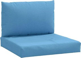vidaXL Μαξιλάρια από Παλέτες 2 τεμ. από Ύφασμα Melange Blue