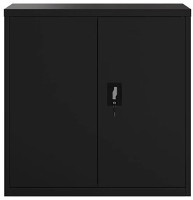 vidaXL Αρχειοθήκη Μαύρη 90 x 40 x 90 εκ. από Ατσάλι