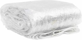 vidaXL Σαφής μουσαμάς με οπές 2x8 m PVC