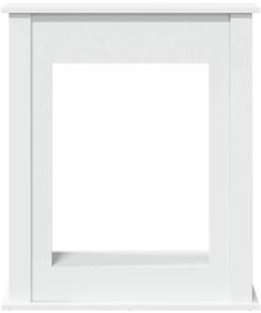 vidaXL Πλαίσιο Τζακιού Λευκό 75x20x87,5 εκ. από Επεξ. Ξύλο