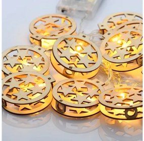 Διακοσμητικά Λαμπάκια Με Χρονοδιακόπτη 10xLED 0,45W IP20 3xAA 3000K Καφέ XWBSTARS102AT Aca-XWBSTARS102AT-Καφέ XWBSTARS102AT