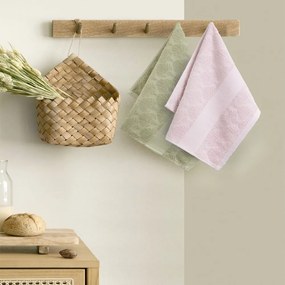 Πετσέτες Κουζίνας Messy (Σετ 2τμχ) Green-Pink Nima 40x60cm 100% Βαμβάκι